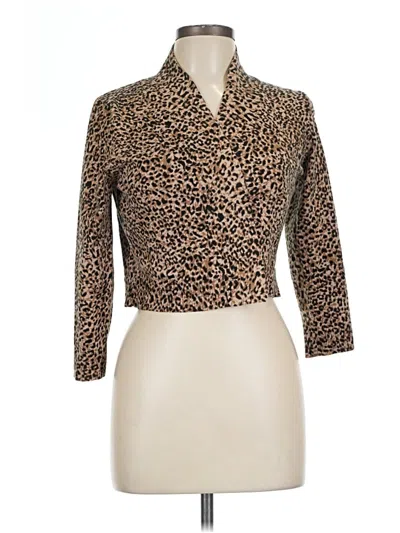 Pre-owned Calvin Klein Cardigan Sweater In Brown