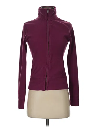 Pre-owned Calvin Klein Cardigan Sweater In Burgundy