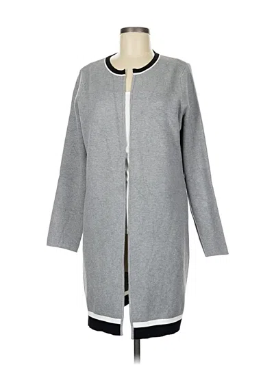 Pre-owned Calvin Klein Cardigan Sweater In Gray