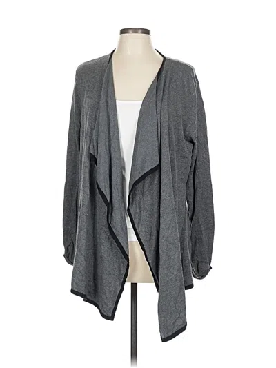 Pre-owned Calvin Klein Cardigan Sweater In Gray