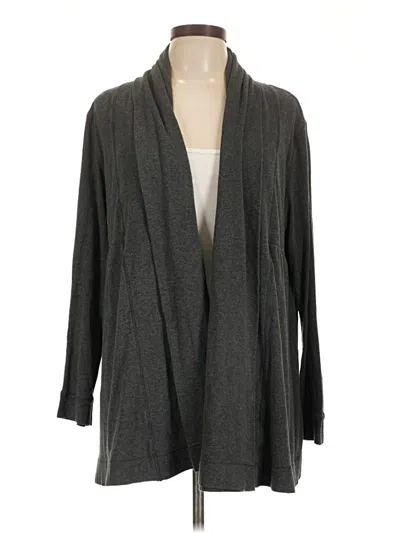 Pre-owned Calvin Klein Cardigan Sweater In Gray