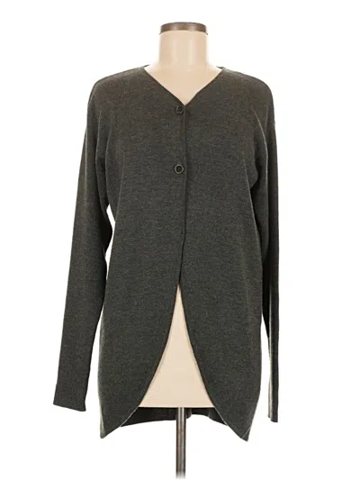 Pre-owned Calvin Klein Cardigan Sweater In Gray