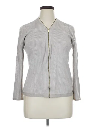Pre-owned Calvin Klein Cardigan Sweater In Gray