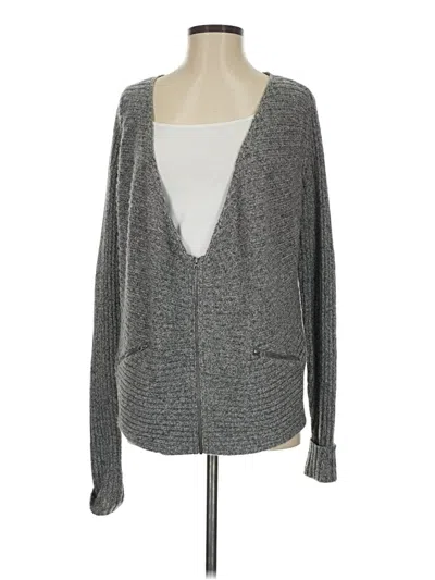 Pre-owned Calvin Klein Cardigan Sweater In Gray