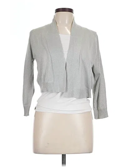 Pre-owned Calvin Klein Cardigan Sweater In Gray