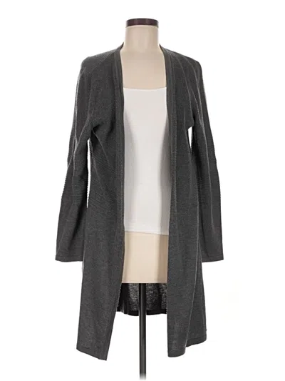 Pre-owned Calvin Klein Cardigan Sweater In Gray