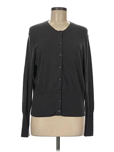 Pre-owned Calvin Klein Cardigan Sweater In Gray