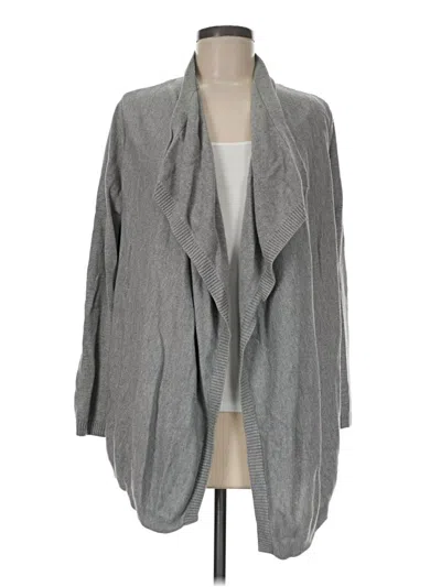 Pre-owned Calvin Klein Cardigan Sweater In Gray