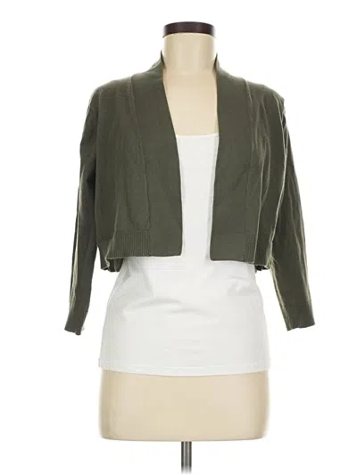 Pre-owned Calvin Klein Cardigan Sweater In Green
