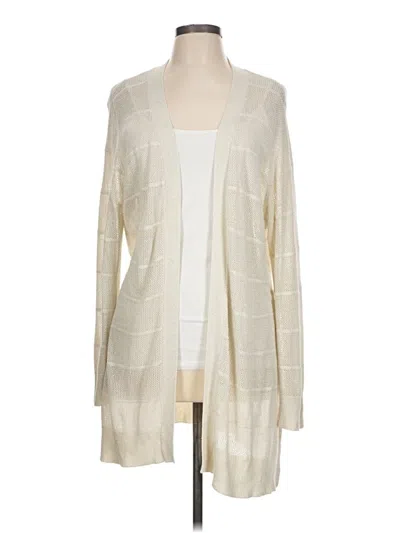 Pre-owned Calvin Klein Cardigan Sweater In Ivory