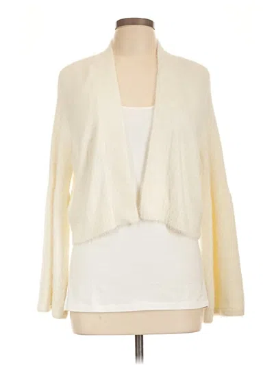 Pre-owned Calvin Klein Cardigan Sweater In Ivory