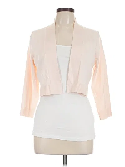 Pre-owned Calvin Klein Cardigan Sweater In Ivory