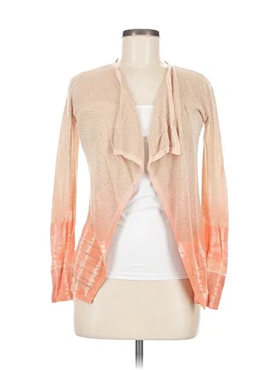 Pre-owned Calvin Klein Cardigan Sweater In Orange