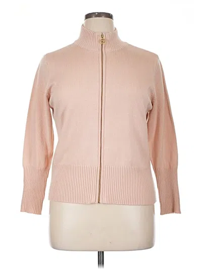 Pre-owned Calvin Klein Cardigan Sweater In Pink