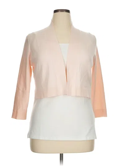 Pre-owned Calvin Klein Cardigan Sweater In Pink