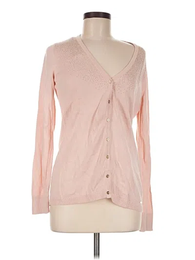 Pre-owned Calvin Klein Cardigan Sweater In Pink