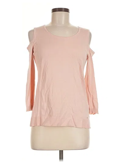 Pre-owned Calvin Klein Cardigan Sweater In Pink