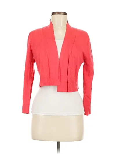 Pre-owned Calvin Klein Cardigan Sweater In Red