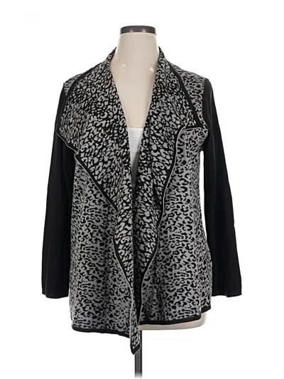 Pre-owned Calvin Klein Cardigan Sweater In Silver