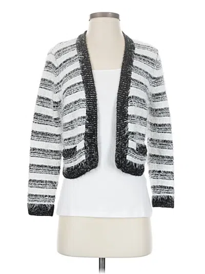 Pre-owned Calvin Klein Cardigan Sweater In Silver