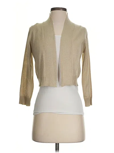 Pre-owned Calvin Klein Cardigan Sweater In Tan