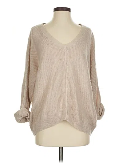 Pre-owned Calvin Klein Cardigan Sweater In Tan