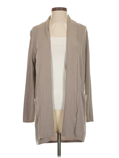 Pre-owned Calvin Klein Cardigan Sweater In Tan