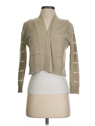 Pre-owned Calvin Klein Cardigan Sweater In Tan