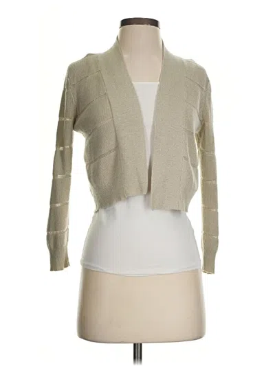 Pre-owned Calvin Klein Cardigan Sweater In Tan