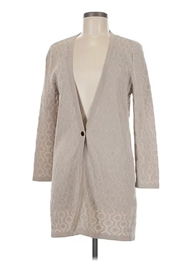 Pre-owned Calvin Klein Cardigan Sweater In Tan
