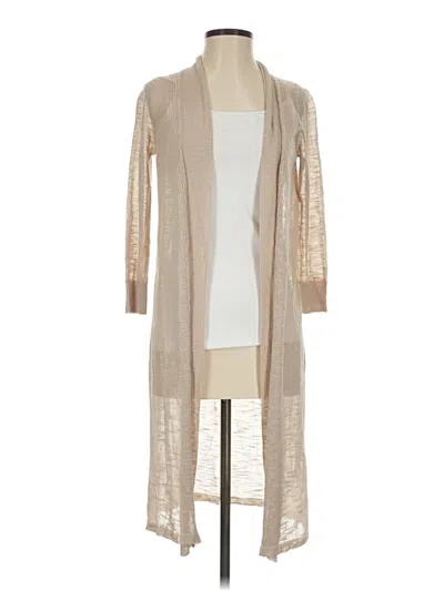 Pre-owned Calvin Klein Cardigan Sweater In Tan