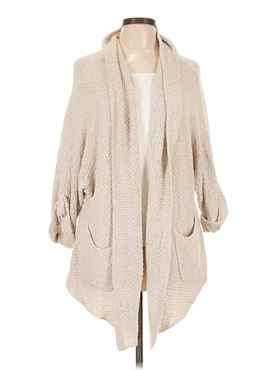 Pre-owned Calvin Klein Cardigan Sweater In Tan