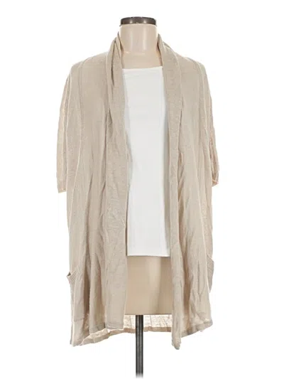 Pre-owned Calvin Klein Cardigan Sweater In Tan
