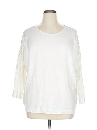 Pre-owned Calvin Klein Cardigan Sweater In White