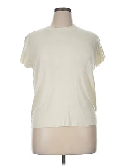 Pre-owned Calvin Klein Cardigan Sweater In White