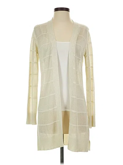 Pre-owned Calvin Klein Cardigan Sweater In White