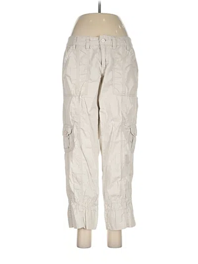 Pre-owned Calvin Klein Cargo Pants In Ivory
