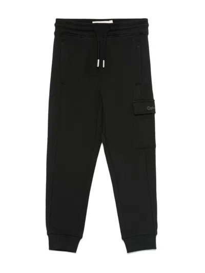 Calvin Klein Kids' Cargo Sweatpants In Black