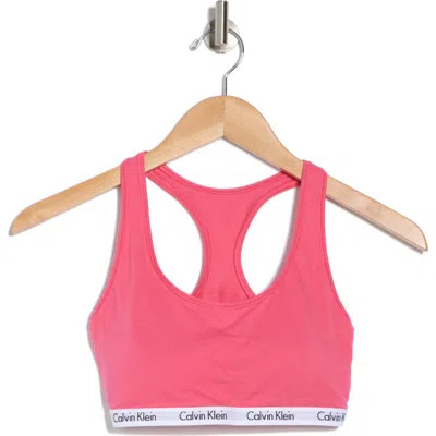 Calvin Klein Carousel Racerback Bralette In 808 Lipgloss