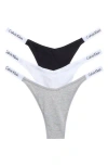Calvin Klein Carousel 'v' 3-pack Thongs