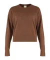 Calvin Klein Cashmere Crew Neck Knitwear In Brown