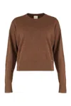 Calvin Klein Cashmere Crew Neck Sweater In Brown