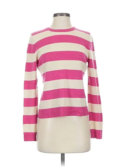 Pre-owned Calvin Klein Cashmere Pullover Sweater In Pink