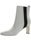 CALVIN KLEIN CASSIA WOMENS LEATHER ANKLE CHELSEA BOOTS