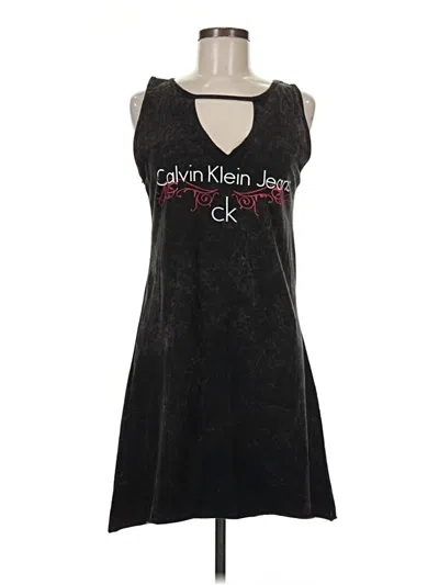 Pre-owned Calvin Klein Casual Dress In Black