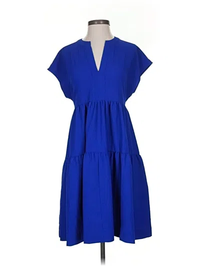 Pre-owned Calvin Klein Casual Dress In Blue