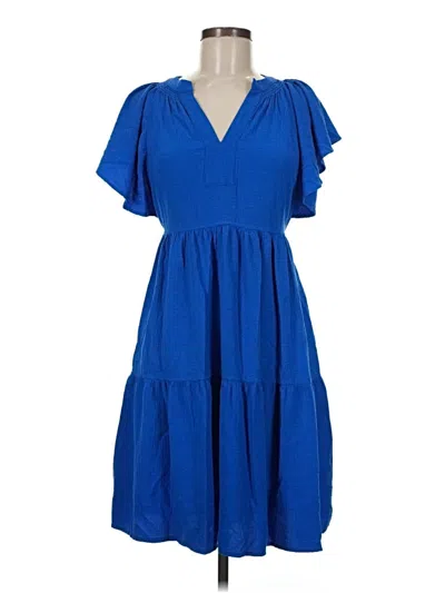 Pre-owned Calvin Klein Casual Dress In Blue
