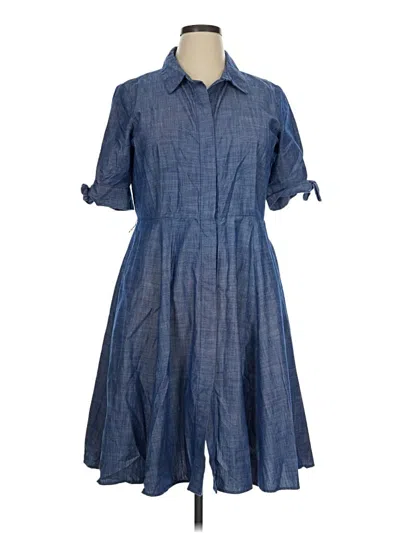 Pre-owned Calvin Klein Casual Dress In Blue