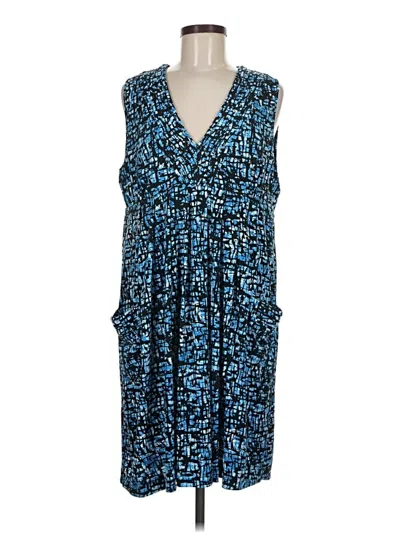 Pre-owned Calvin Klein Casual Dress In Blue