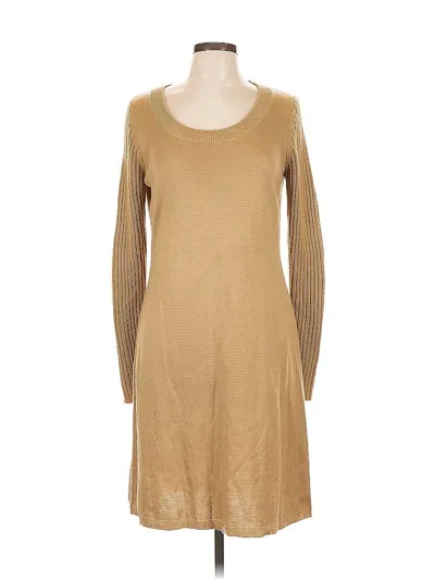 Pre-owned Calvin Klein Casual Dress In Brown